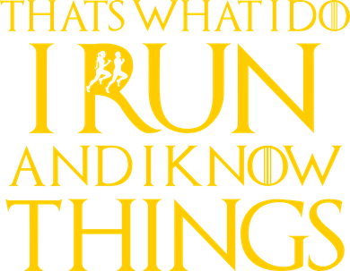 That's What I Do I Run and I Know Things Funny Running Pajama Set