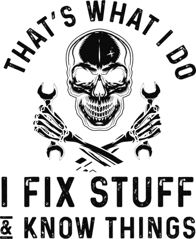 That's What I Do I Fix Stuff and I Know Things Mechanic   Kids Sweatshirt