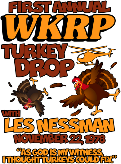 Thanksgiving 1st Annual WKRP Turkey Drop Women's Tank Top