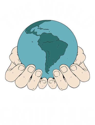 This World Needs A Group Hug International World Peace Day Gift Women's Long Sleeve Shirt