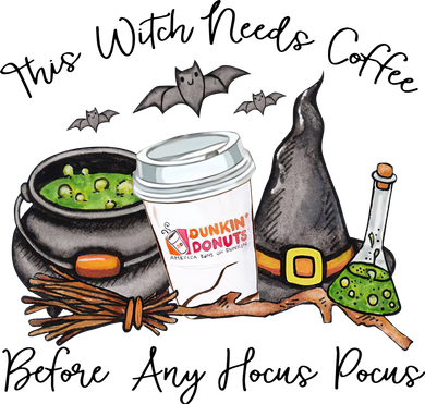 This Witch Needs Coffee Before Any Hocus Pocus Tank Top