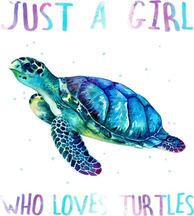 Turtle Watercolor Sea Ocean Just A Girl Who Loves Turtles Hat