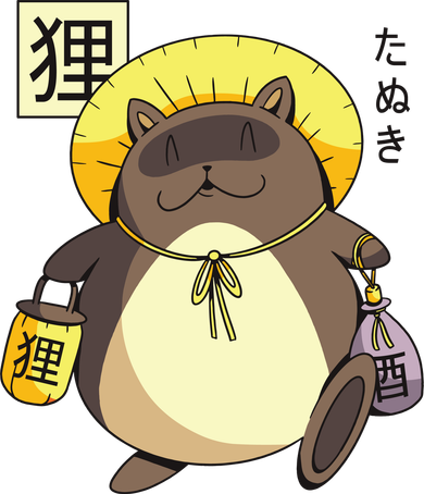 Tanuki Yokai Tote Bag
