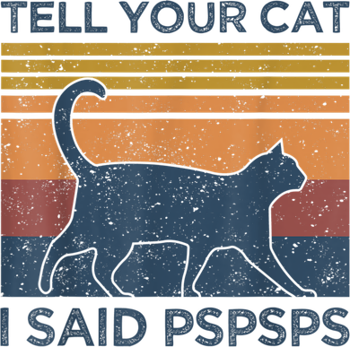 Tell Your Cat I Said Pspsps Cat Lover Vintage Baby Bodysuit