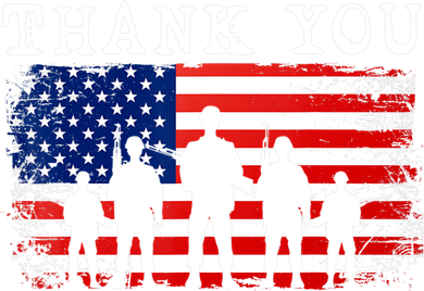 Thank You for your Service American Flag Patriotic Veterans Kids T-Shirt