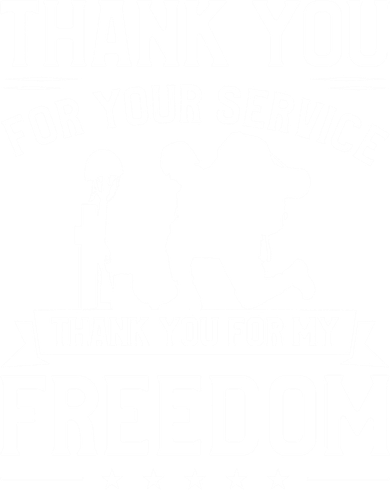 Thank You For Your Service Thank You For My Freedom Gift Women's T-Shirt