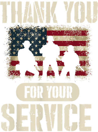Thank You For Your Service Shirt, Patriotic Veterans Day Long Sleeve Shirt