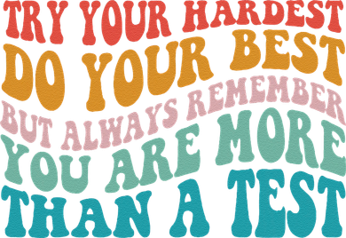Try Your Hardest Do Your Best Teacher Te Day Santa Hat
