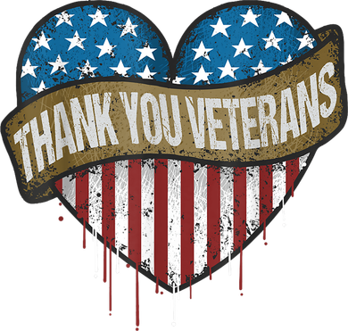 Thank You Veterans Day American Flag Heart Military Army Kids Sweatshirt