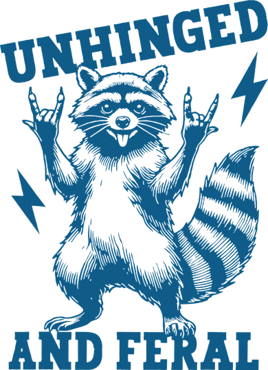 Unhinged And Feral Raccoon Cute Feral Girl Racoon Lover Bucket Hat