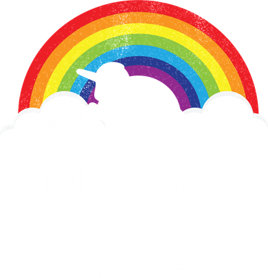 Unicorns Are Born in February  Golf Towel