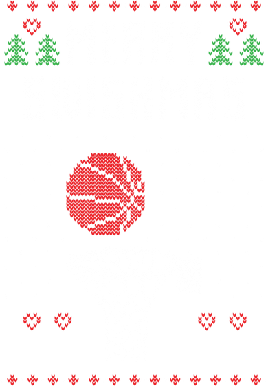 Ugly Christmas Sweater Ugly Sweater Swishmas Basketball Gift Magnet