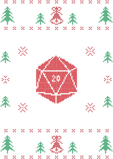 Ugly Christmas Sweater Merry Critmas Dungeons And Rpg Dragons Gift Women's Tank Top