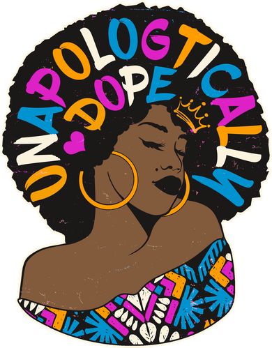 Unapologtically Dope Black Woman Stylish Afro  Ornament