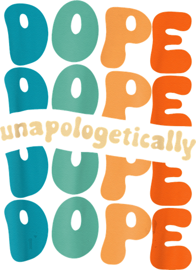 Unapologetically Dope Groovy Retro Black History Month Ornament