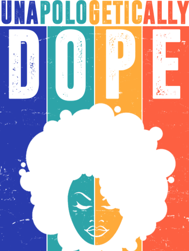 Unapologetically Dope Retro Colorful Ceramic Ornament