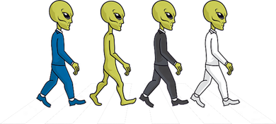 Ufo Extraterrestrial Crossing Alien Button