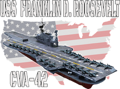 USS Franklin D. Roosevelt CVA 42 Aircraft Carrier Veterans Baby Bodysuit