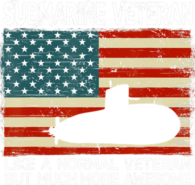 Usa Flag Submarine Veteran And Submarine Apron