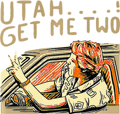Utah Get Me Two 1980s Movie Quote Doggie Tank