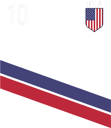 USA Jersey Soccer, Retro 10 American Football USA Soccer Button