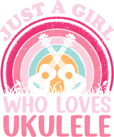 Ukulele Music Lover Vintage Just A Who Loves Ukulele Gift Women's T-Shirt
