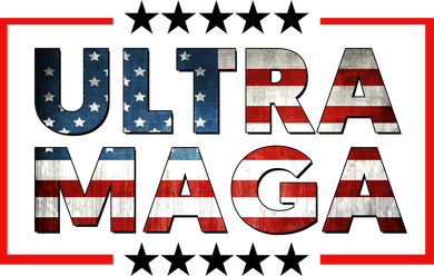 Ultra Maga Proud Patriotic American Flag Graphic UltraMaga Plus Size Shirts Women's T-Shirt