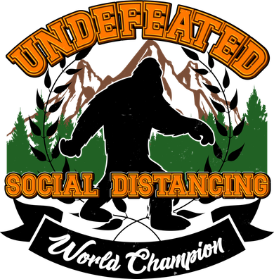 Undefeated Sasquatch Social Distancing Bigfoot Ornament
