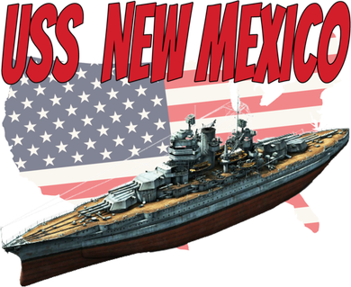 Uss New Mexico Bbgift40 Ww2 War Veteran Battleship Dad Son Boy Gift Kids T-Shirt