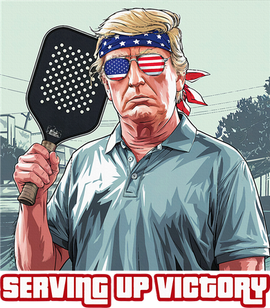 Usa Pickleball Champ Patriotic Trump Political & Pickleball Apron