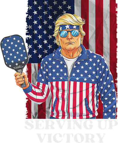 Usa Pickleball Champ Patriotic Trump Political Apron