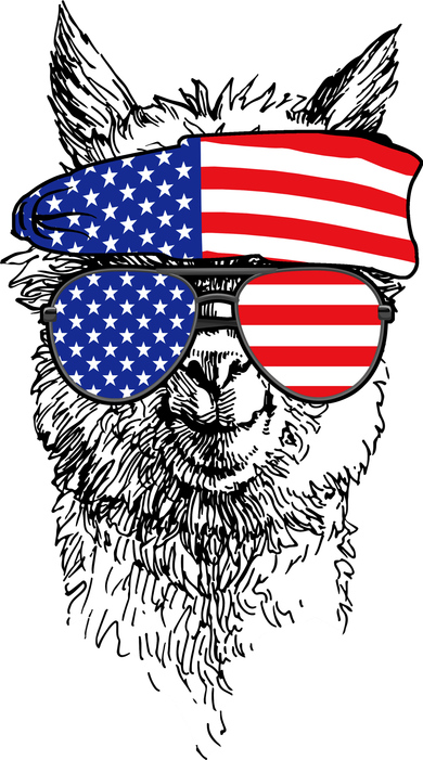 USA Patriotic Llama Polo