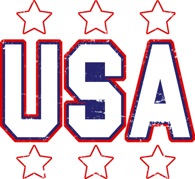 Distressed USA Patriotic Logo Women's Long Sleeve Shirt