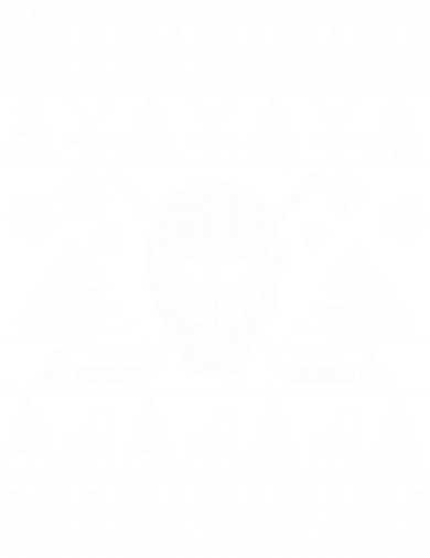 Ugly Sweater Christmas Helmet Ice Hockey For Hockey Lovers Gift Beanie