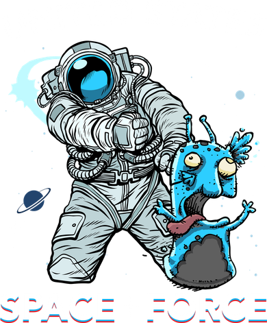 United States Space Force USSF Alien Fight Ceramic Ornament