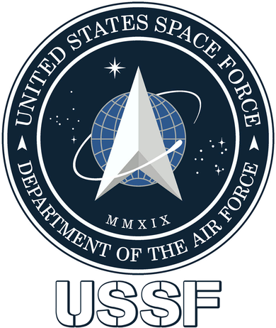 USSF Space Force Dept Of The Air Force Logo Women's Long Sleeve Shirt