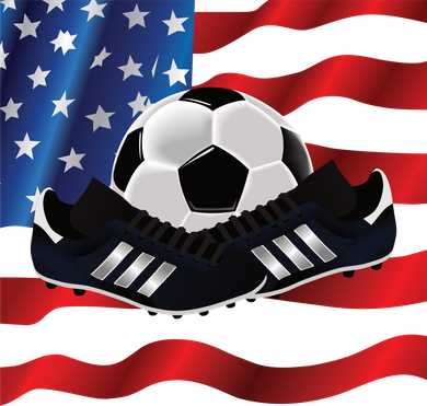 US Soccer Fan Team USA Ball Flag Women's T-Shirt