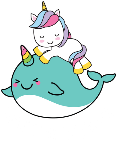 Unicorn Squad Whale Women's Long Sleeve Shirt