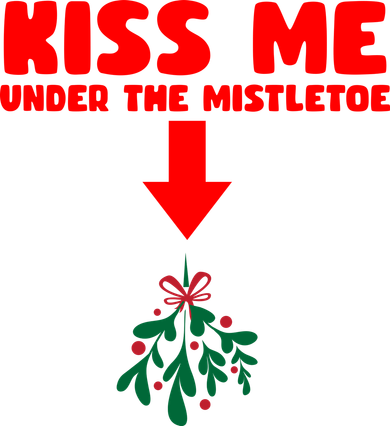 Under The Mistletoe Christmas Coaster