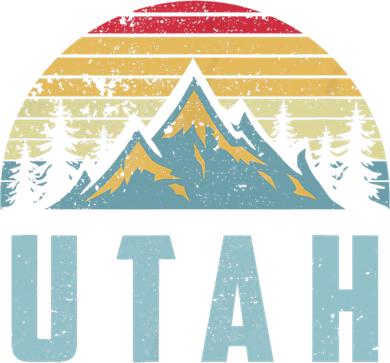 Utah Tee Retro Vintage Mountains Hiking Nature Toddler Hoodie