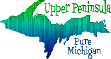 Up Upper Peninsula Michigan Ombre Yoopers 906 Apron