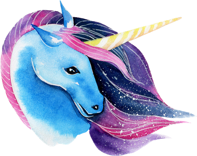 Unicorn Watercolor Toddler Hoodie