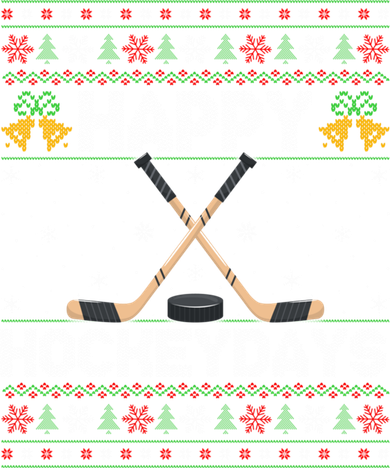 Ugly Xmas Happy Hockeydays Ice Hockey Christmas Great Gift Kids T-Shirt