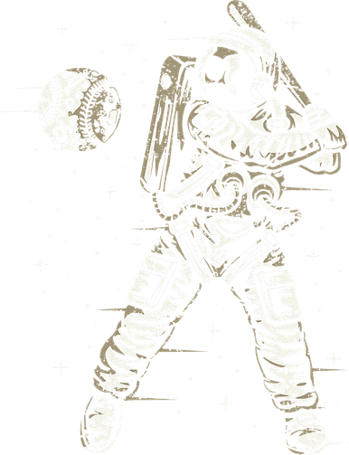 Vintage Baseball Astronaut  Space Baseball Kids T-Shirt