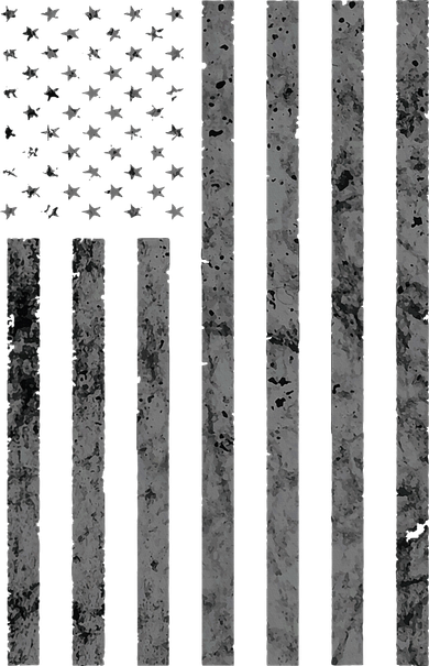 Vintage Black American Flag Toddler Long Sleeve