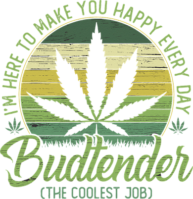 Vintage Budtender Coolest Job Marijuana Weed Supporters Women's Tank Top