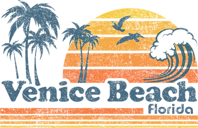 Venice Beach Florida Vintage Spring Break Vacation Retro Doggie Tank
