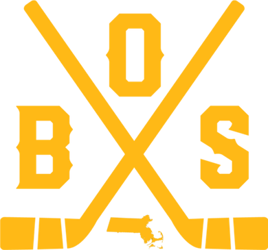 Vintage Boston Hockey Sticks State Outline Women's T-Shirt