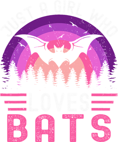 Vintage Bat Just A Girl Who Loves Bats Funny Bat Halloween Women's T-Shirt
