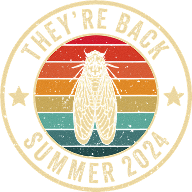 Vintage Cicada 2024 They Are Back Summer 2024 Women's T-Shirt